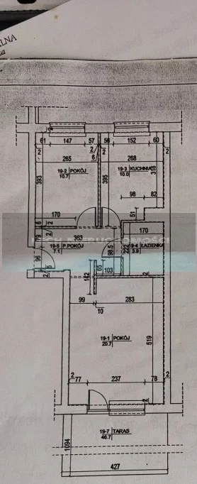 3 pokoje, mieszkanie 52,40 m², parter, oferta nr , 54627/4508/OMS, Warszawa, Białołęka, Białołęka, Myśliborska