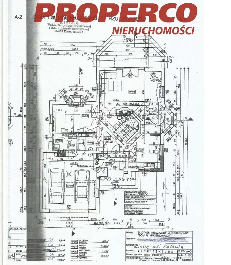 Dom 242,00 m², oferta nr , PRP-DS-74617, Kielce, Białogon