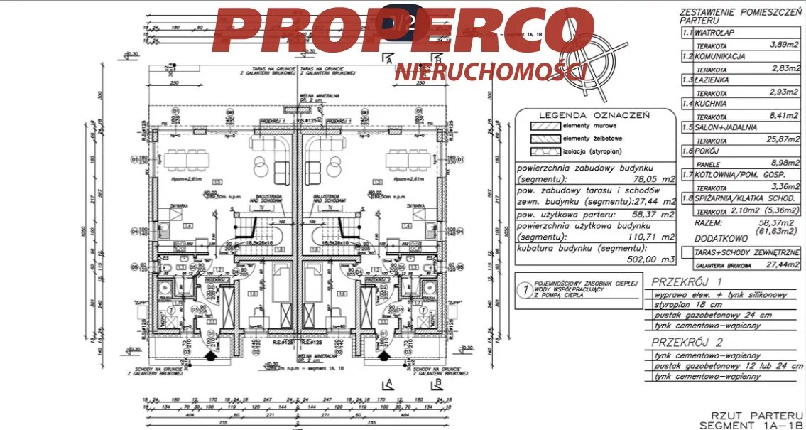 Dom 117,42 m², oferta nr , PRP-DS-75508, Masłów Pierwszy