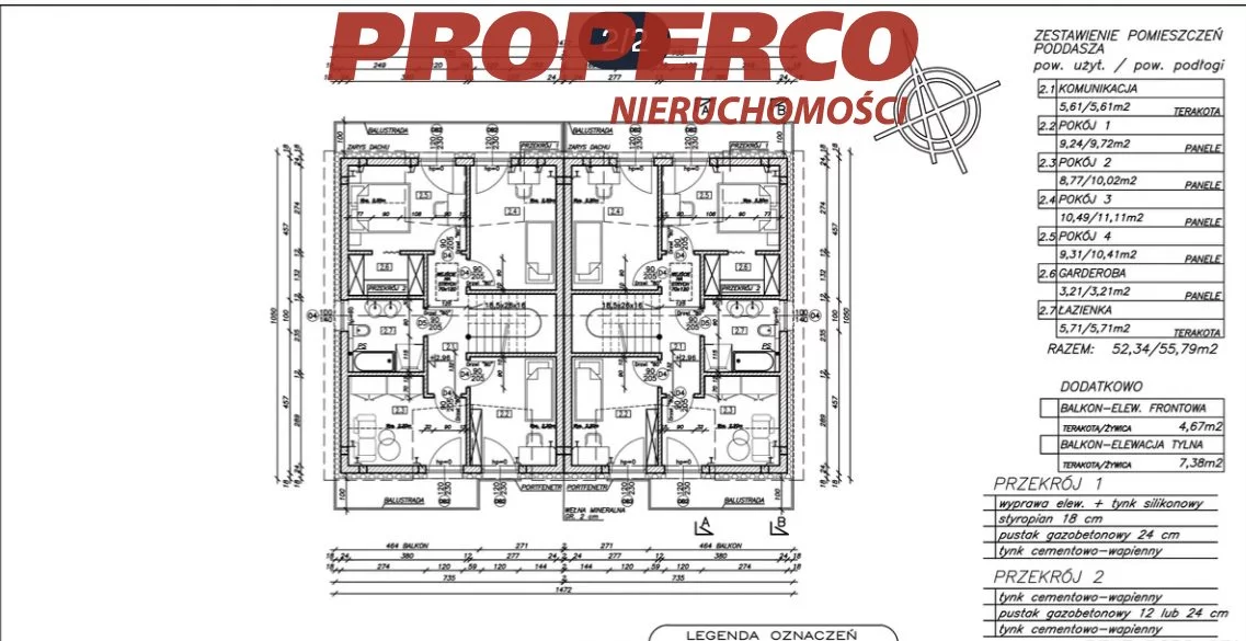 Dom 117,42 m², oferta nr , PRP-DS-75508, Masłów Pierwszy