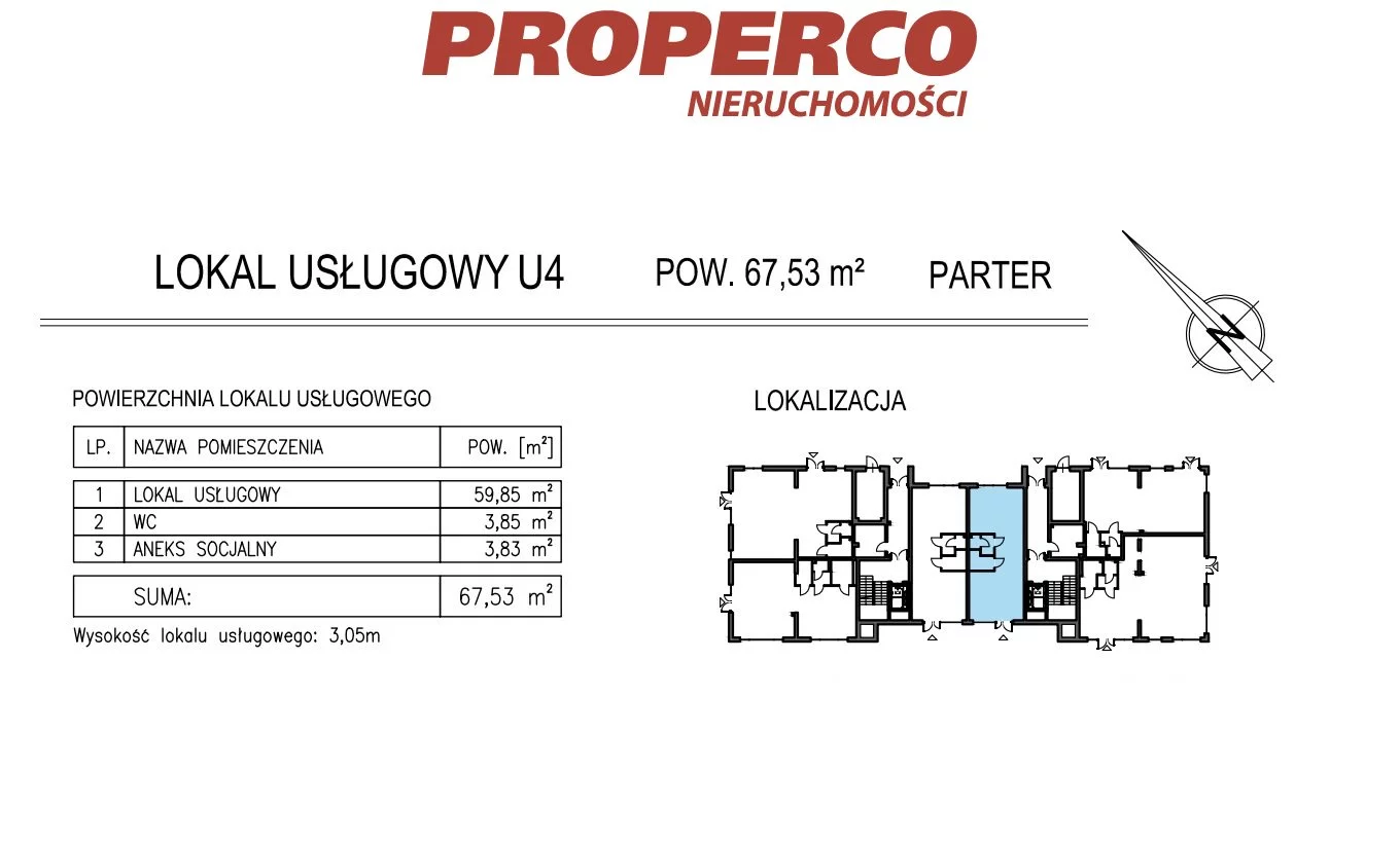 Lokal użytkowy 67,53 m², oferta nr , PRP-LS-73784, Kielce, KSM, Aleja Solidarności