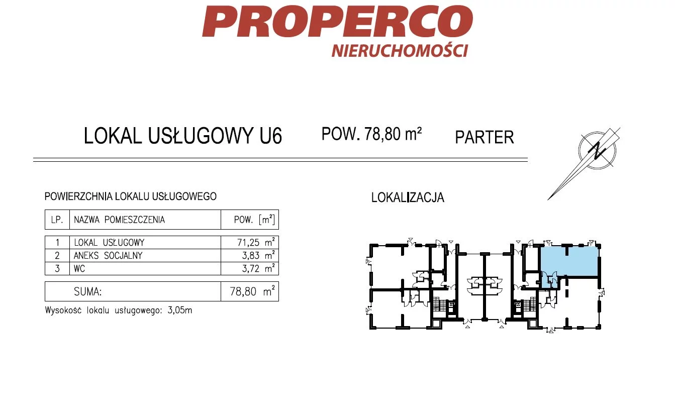 Lokal użytkowy 78,80 m², oferta nr , PRP-LS-73786, Kielce, KSM, Aleja Solidarności