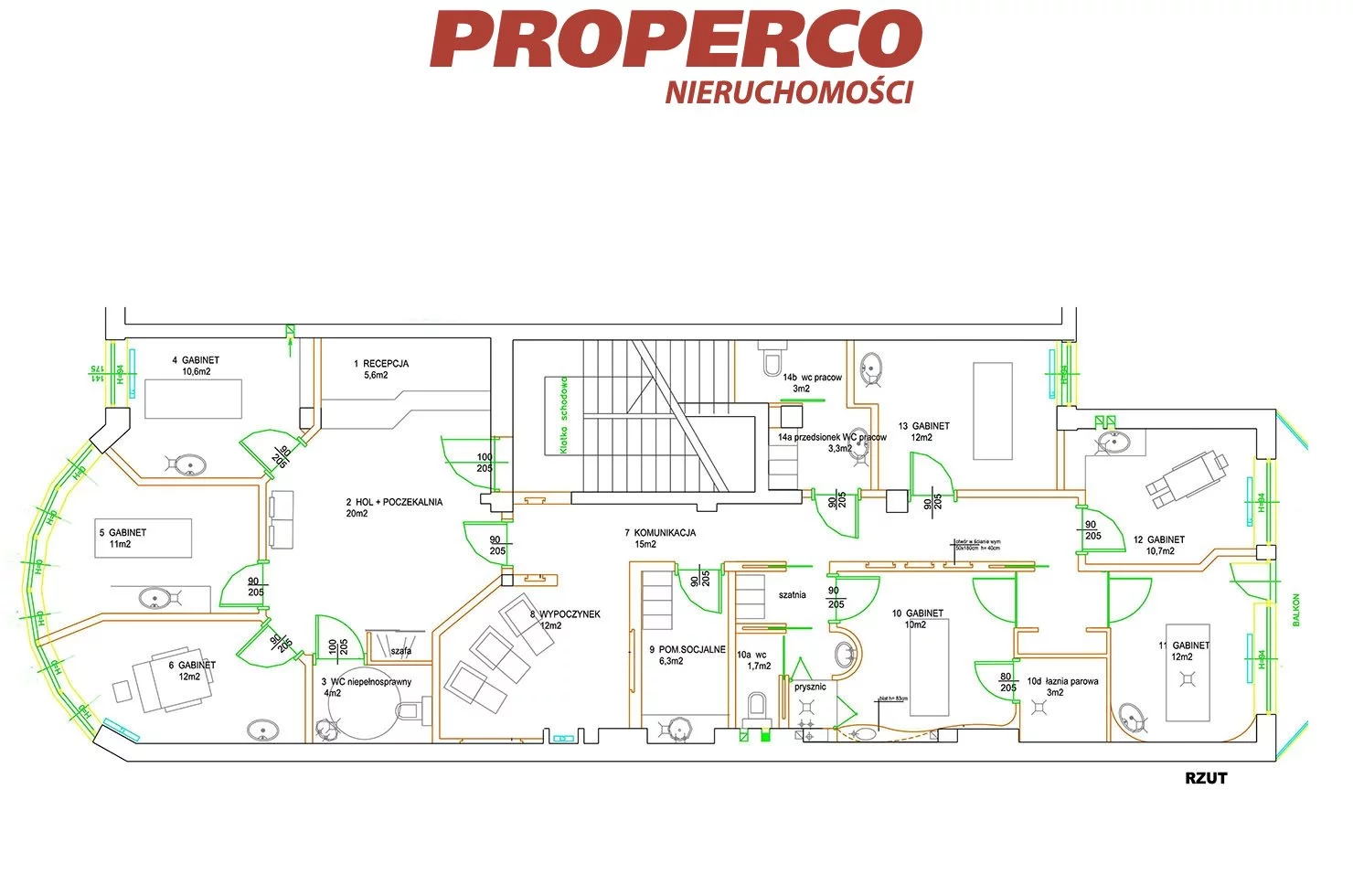 Lokal użytkowy 175,33 m², oferta nr , PRP-LS-73929, Kielce, Centrum