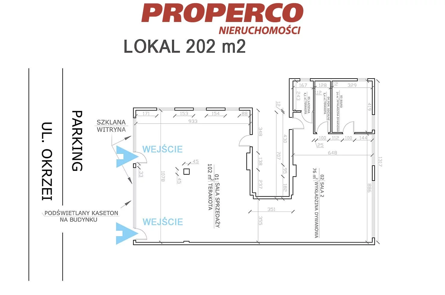 Lokal użytkowy 202,31 m², oferta nr , PRP-LW-75006, Kielce, Centrum