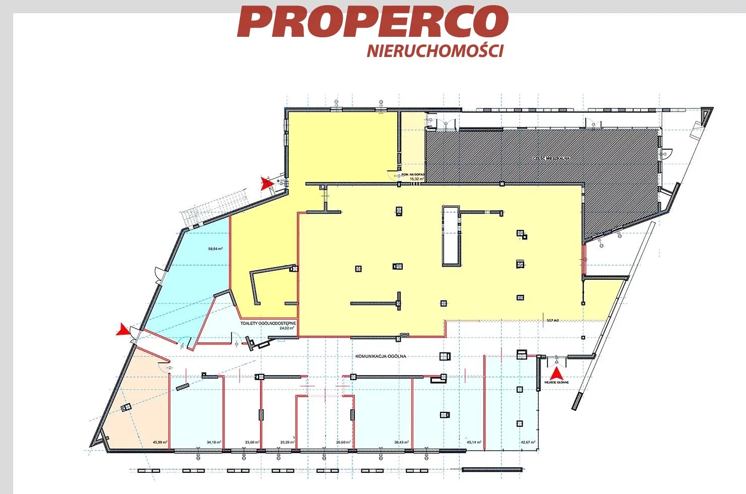 Lokal użytkowy 1 020,96 m², oferta nr , PRP-LS-75120, Kielce, Sady