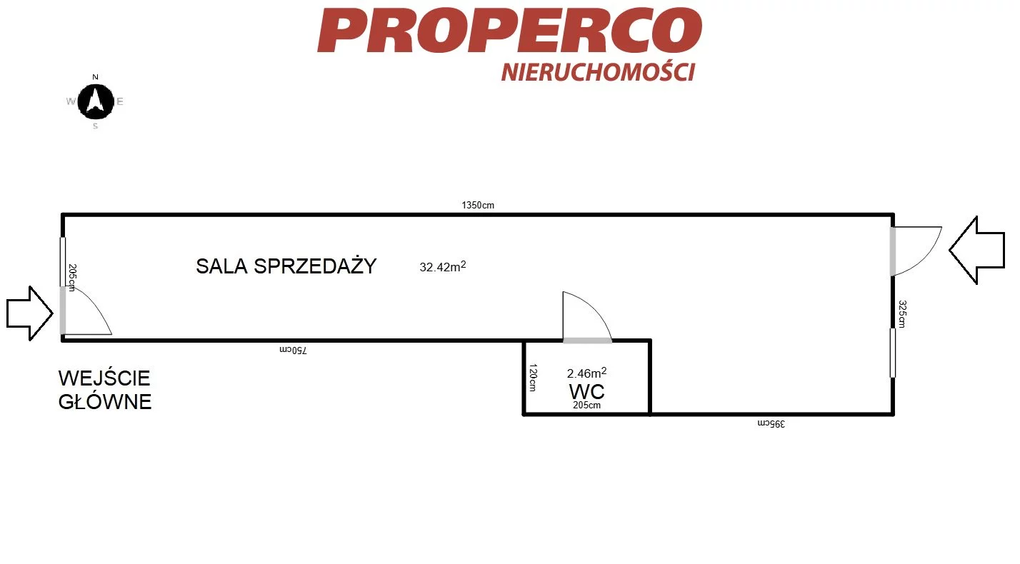 Lokal użytkowy 31,89 m², Warszawa, Mokotów, Niepodległości, Wynajem