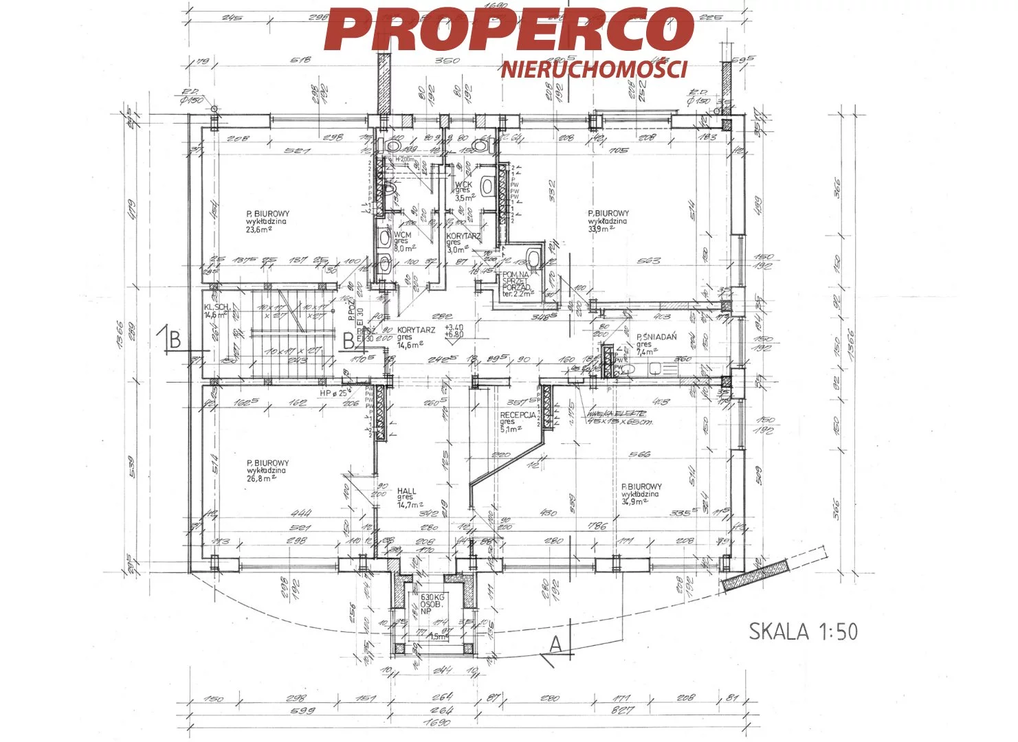 Lokal użytkowy 239,90 m², oferta nr , PRP-LW-74682, Warszawa, Mokotów, Mokotów