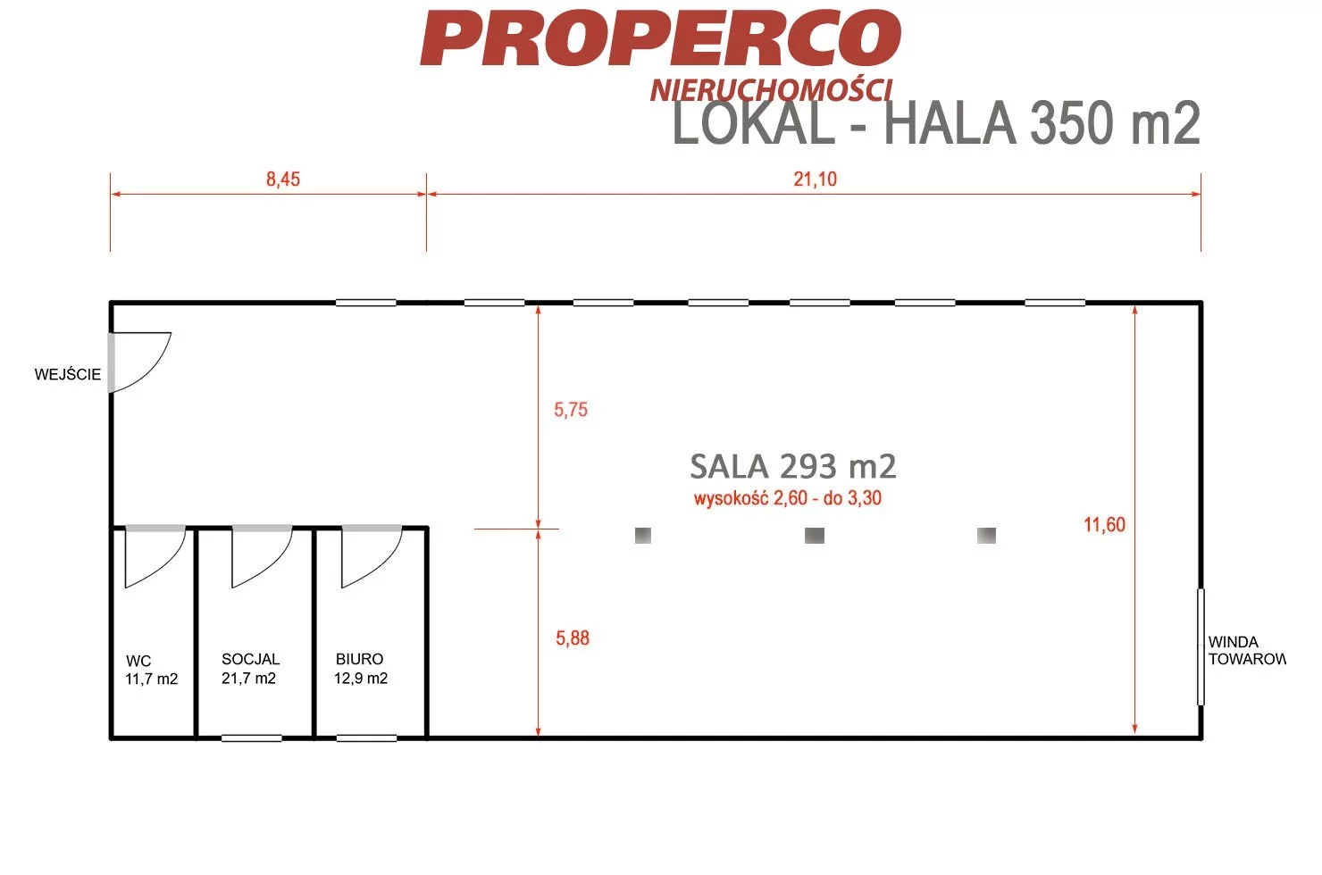 Magazyn 350,00 m², oferta nr , PRP-HW-75444, Kielce, Pakosz