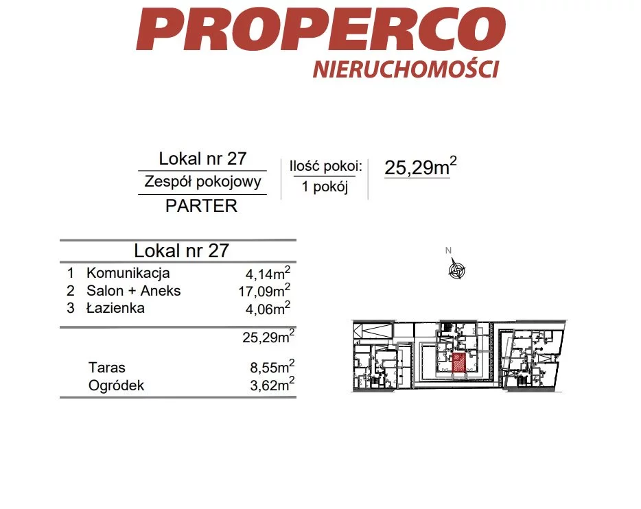 1 pokój, mieszkanie 25,29 m², parter, oferta nr , PRP-MS-75465, Kielce, Szydłówek, Klonowa