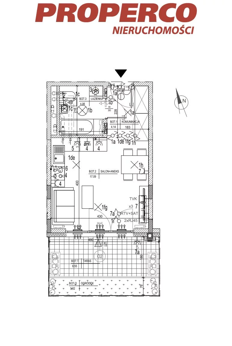 1 pokój, mieszkanie 25,29 m², parter, oferta nr , PRP-MS-75465, Kielce, Szydłówek, Klonowa