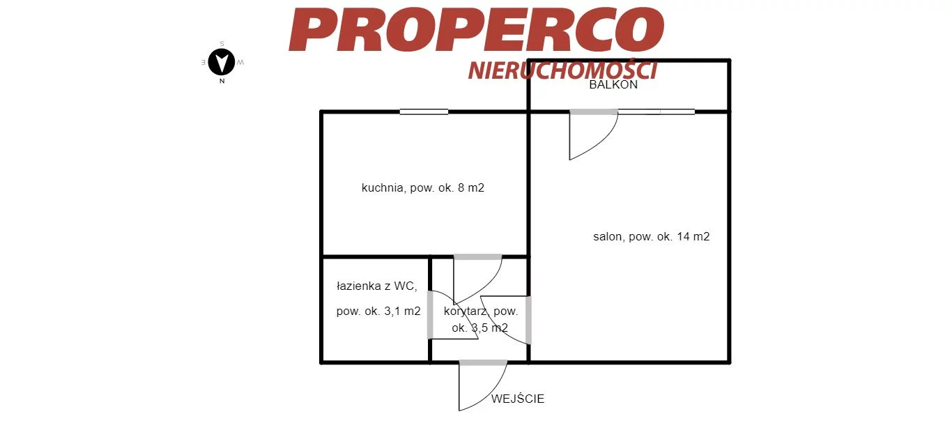1 pokój, mieszkanie 29,10 m², piętro 4, oferta nr , PRP-MS-73898, Kielce, Uroczysko, Zofii Nałkowskiej