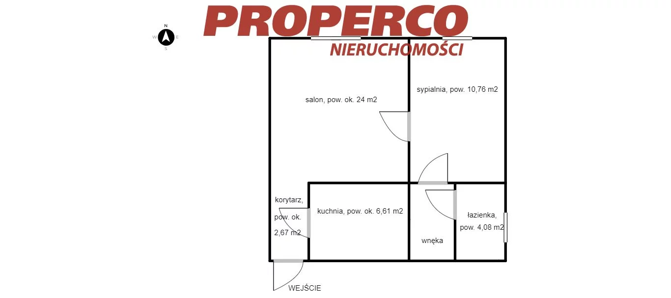 2 pokoje, mieszkanie 47,50 m², parter, oferta nr , PRP-MS-73633, Jędrzejów, Głowackiego