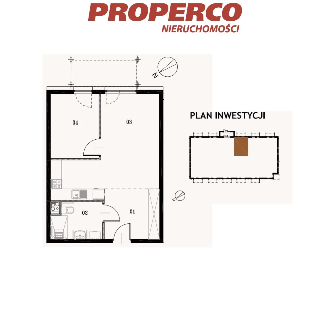2 pokoje, mieszkanie 42,96 m², parter, oferta nr , PRP-MS-73499, Jędrzejów