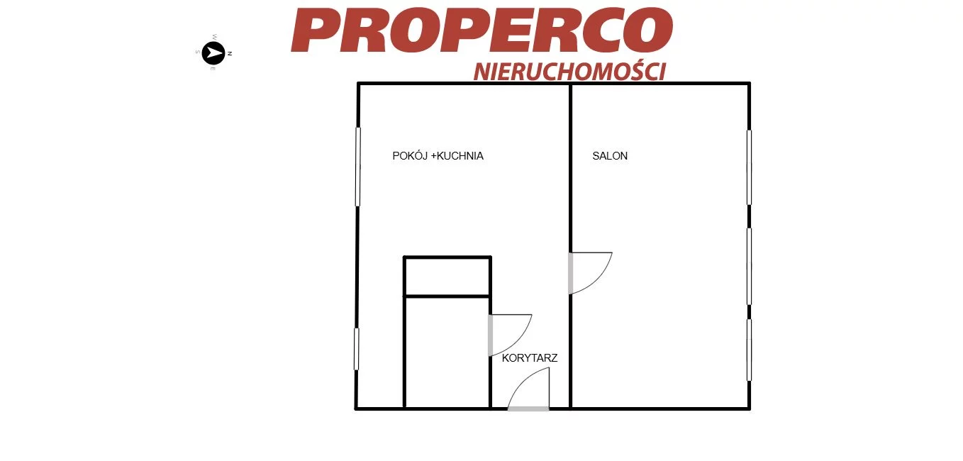 2 pokoje, mieszkanie 48,00 m², piętro 2, oferta nr , PRP-MS-75490, Kielce, Czarnów
