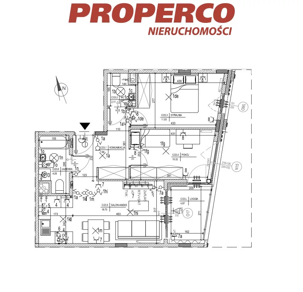 2 pokoje, mieszkanie 42,57 m², piętro 1, oferta nr , PRP-MS-75464, Kielce, Szydłówek, Klonowa