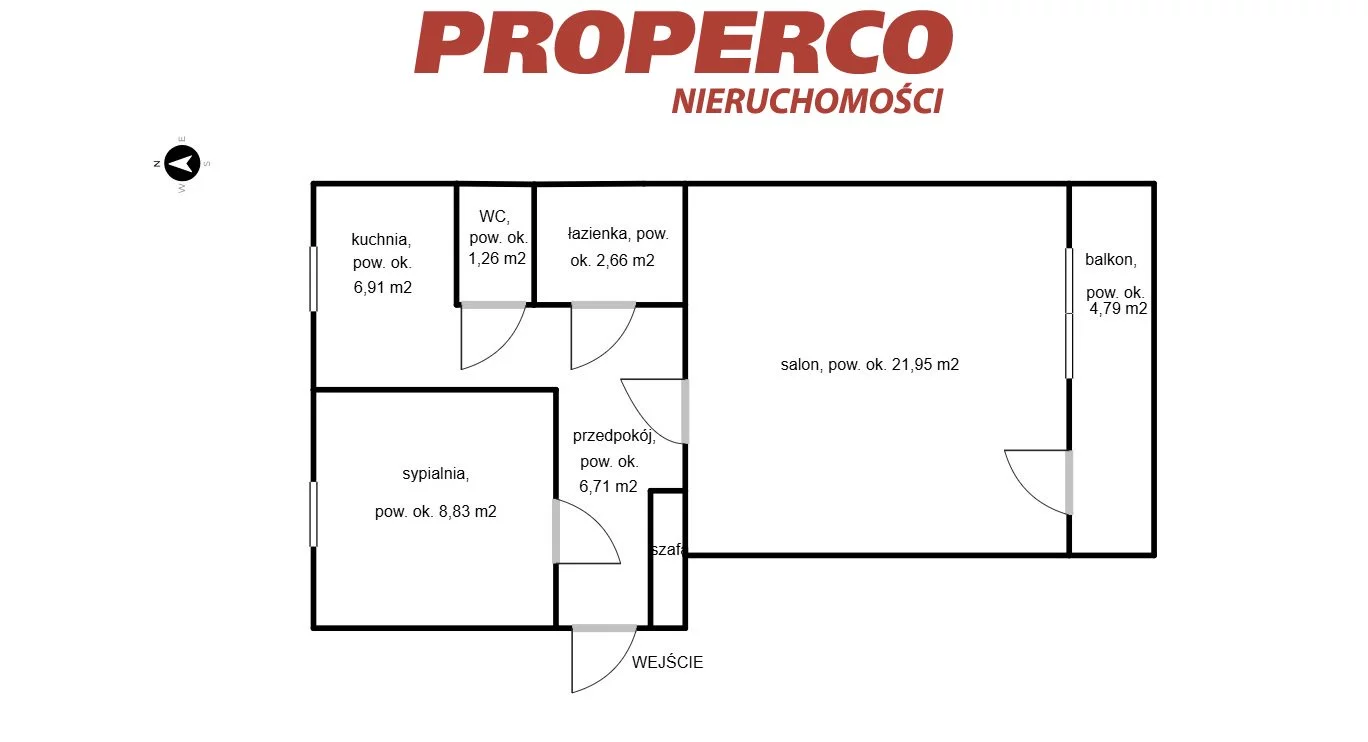 2 pokoje, mieszkanie 48,06 m², piętro 4, oferta nr , PRP-MS-74645, Skarżysko-Kamienna, Marii Konopnickiej