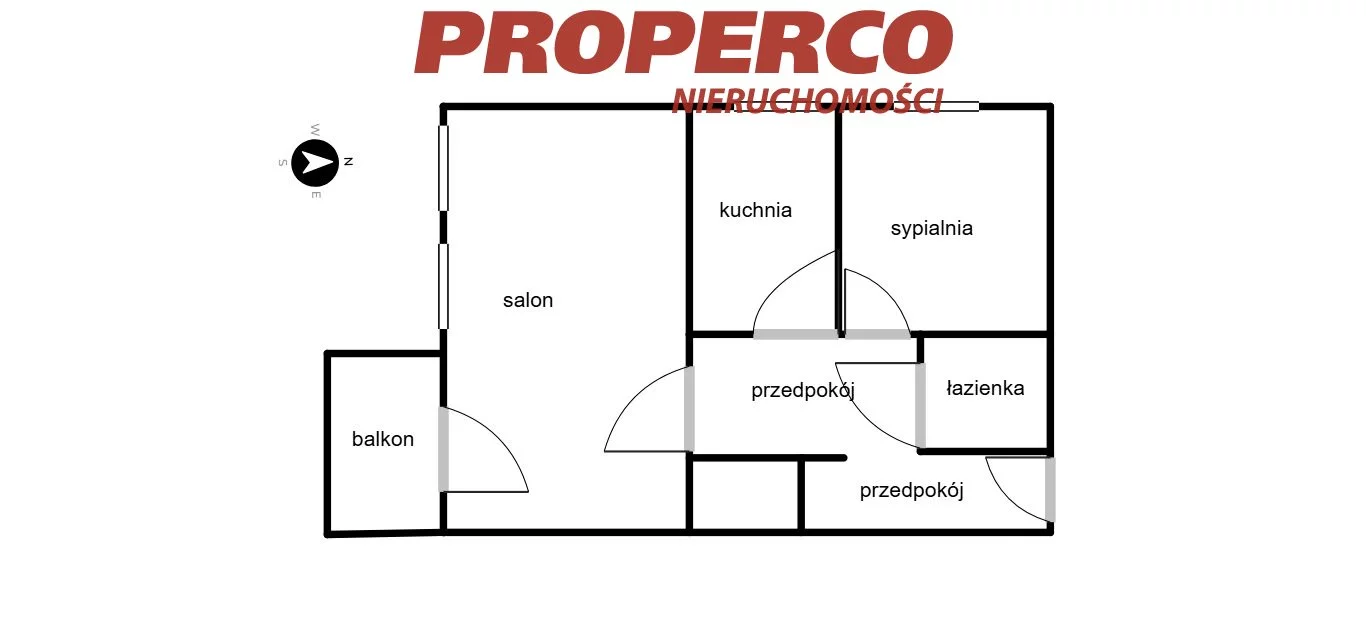 2 pokoje, mieszkanie 50,40 m², piętro 1, oferta nr , PRP-MS-75151, Kielce, Na Stoku, Osiedle na Stoku