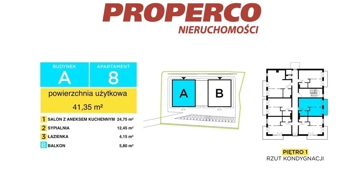 2 pokoje, mieszkanie 41,35 m², piętro 1, oferta nr , PRP-MS-74614, Szczyrk