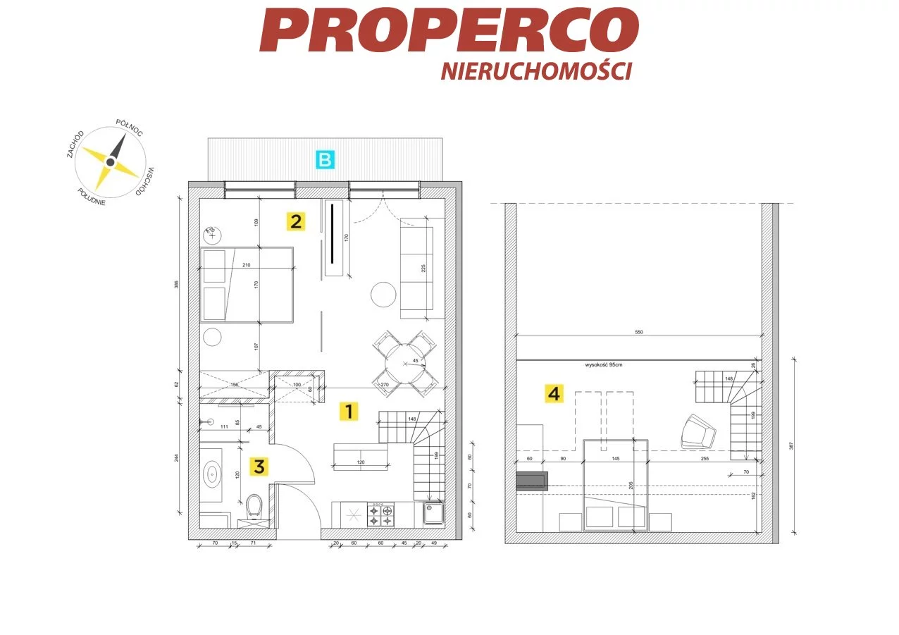 2 pokoje, mieszkanie 51,90 m², piętro 2, oferta nr , PRP-MS-74622, Szczyrk