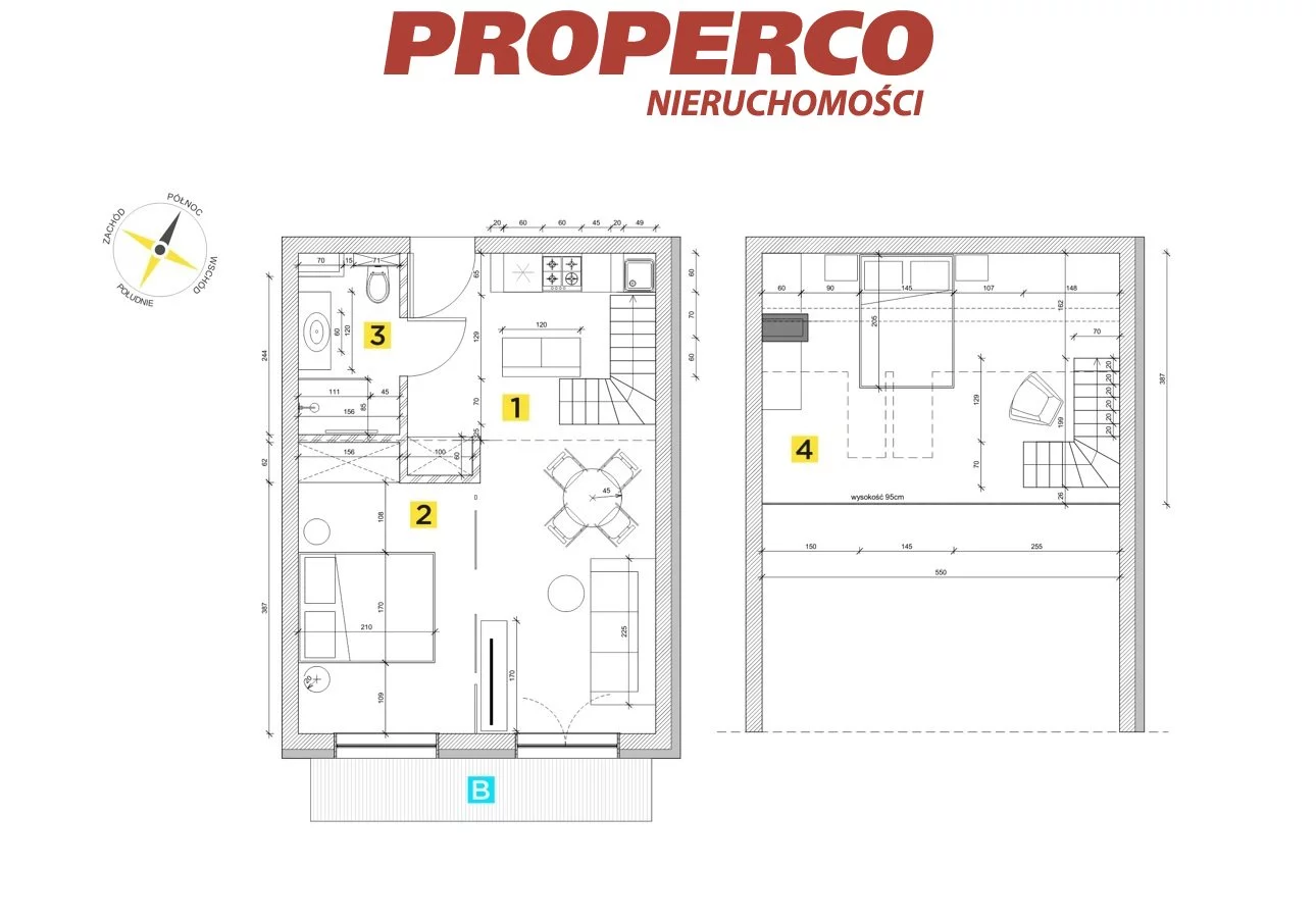 2 pokoje, mieszkanie 52,15 m², piętro 2, oferta nr , PRP-MS-74620, Szczyrk