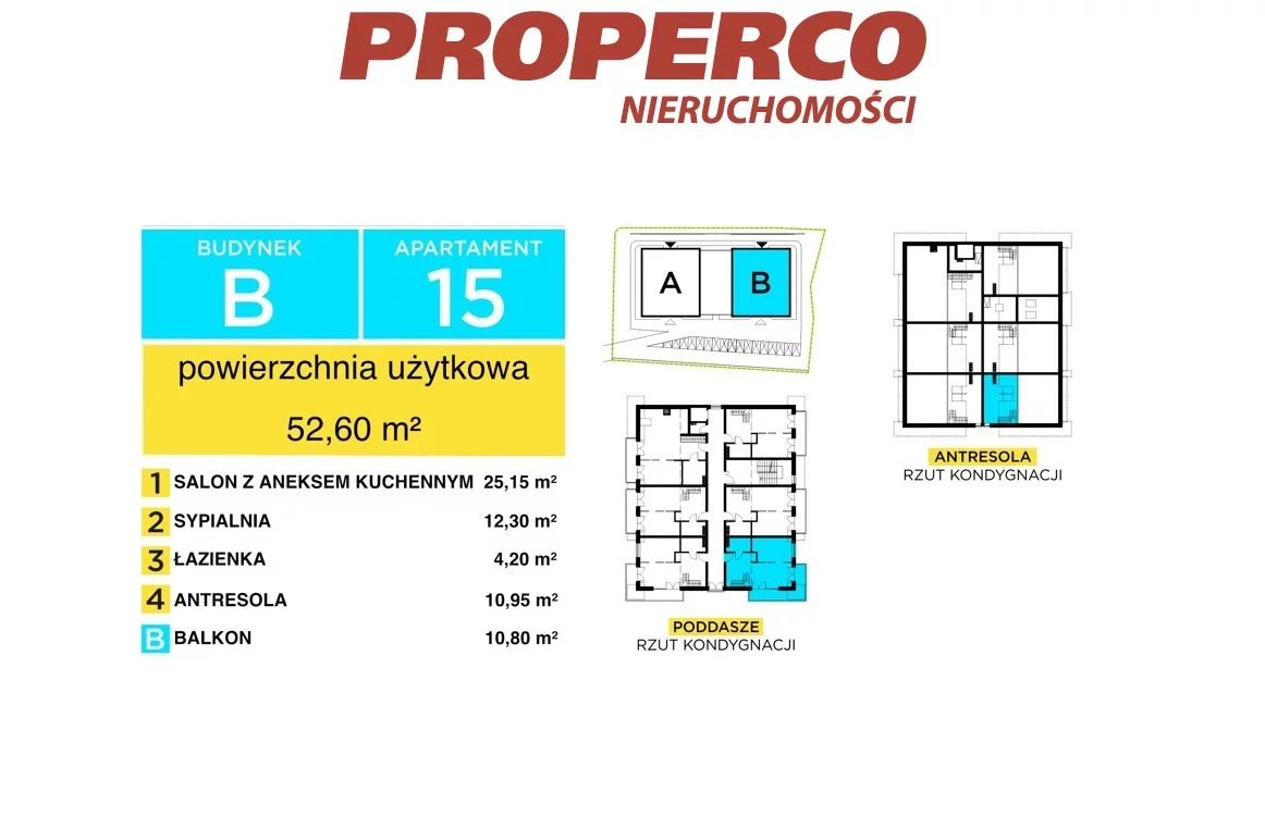 2 pokoje, mieszkanie 52,60 m², piętro 2, oferta nr , PRP-MS-74636, Szczyrk