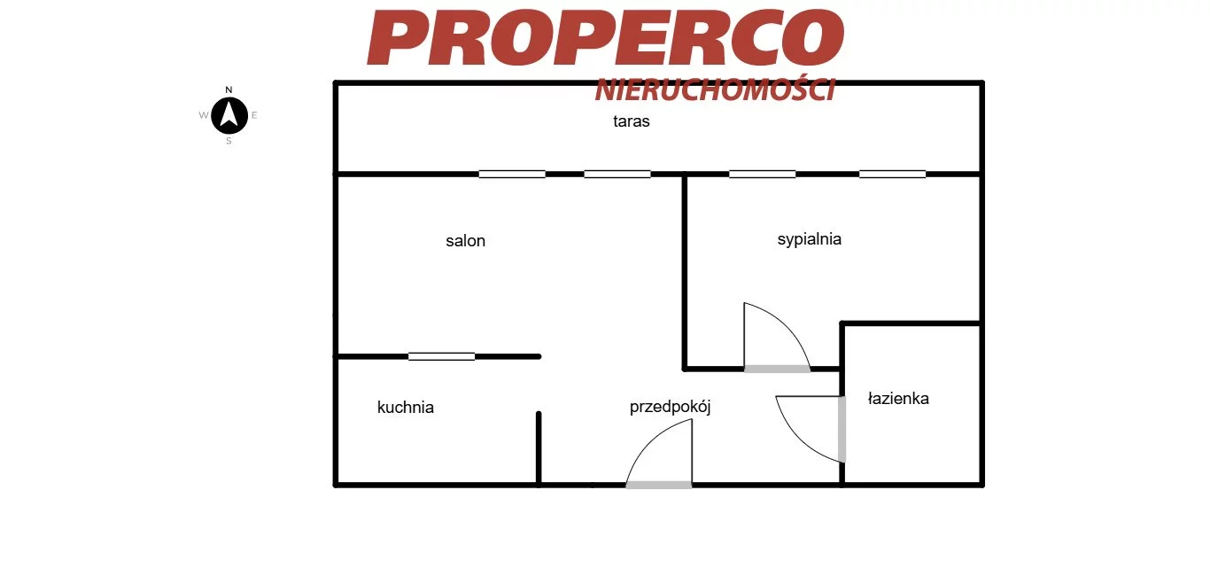 2 pokoje, mieszkanie 37,39 m², piętro 1, oferta nr , PRP-MS-74157, Kielce, Barwinek, Szwedzka
