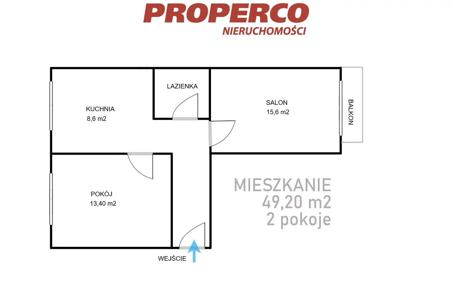 2 pokoje, mieszkanie 49,20 m², piętro 1, oferta nr , PRP-MW-74333, Kielce, Szydłówek, Zamenhofa