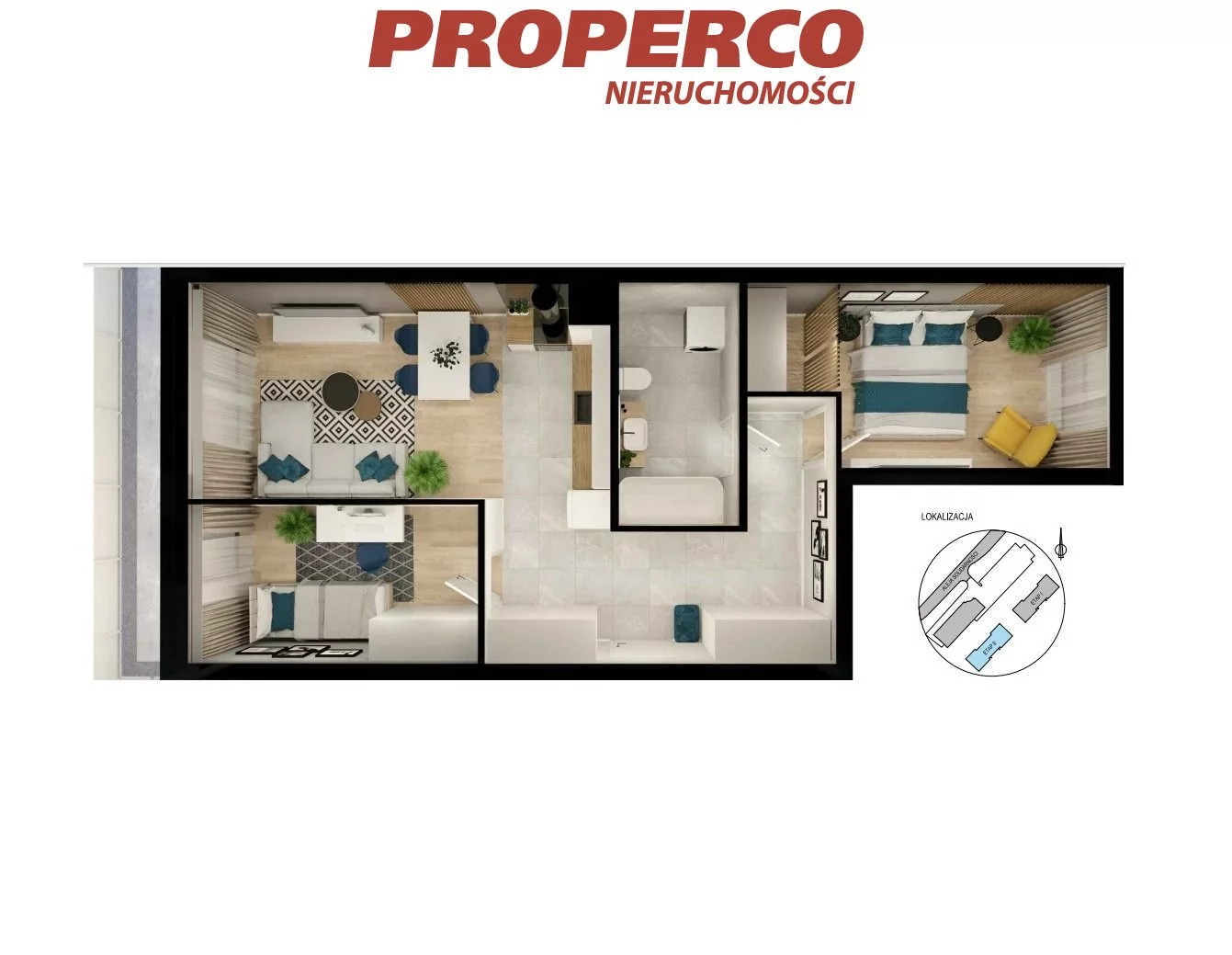 3 pokoje, mieszkanie 56,20 m², piętro 4, oferta nr , PRP-MS-73749, Kielce, KSM, Aleja Solidarności