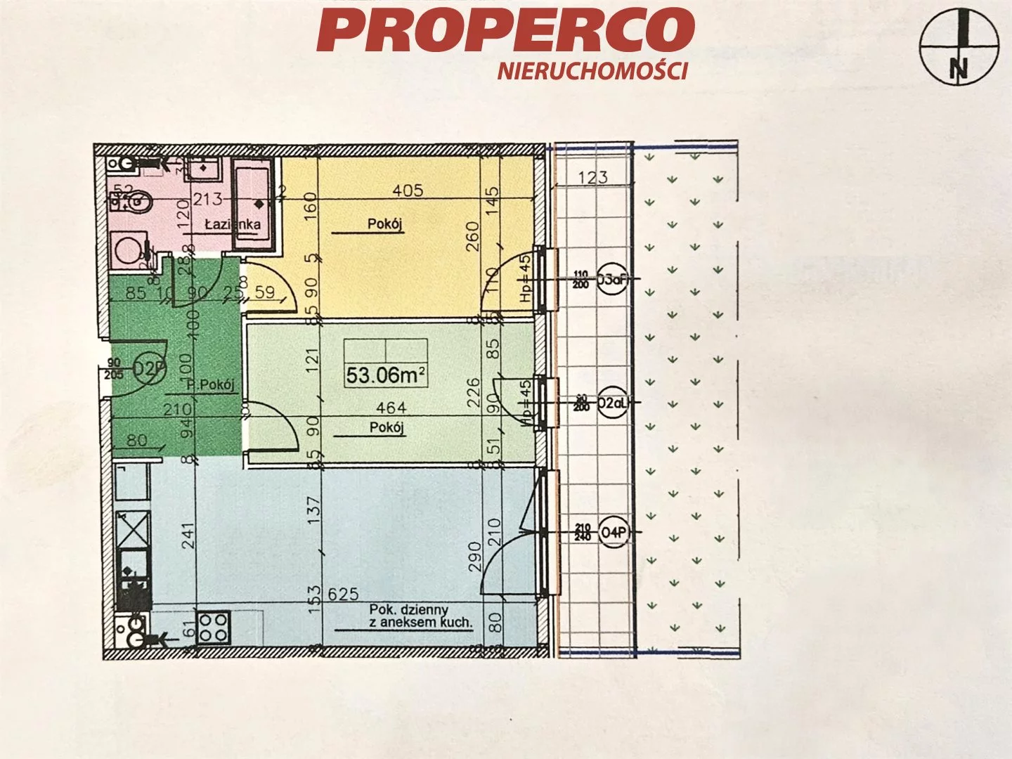 3 pokoje, mieszkanie 53,06 m², parter, oferta nr , PRP-MS-75085, Grodzisk Mazowiecki, Barbary Wolniewicz