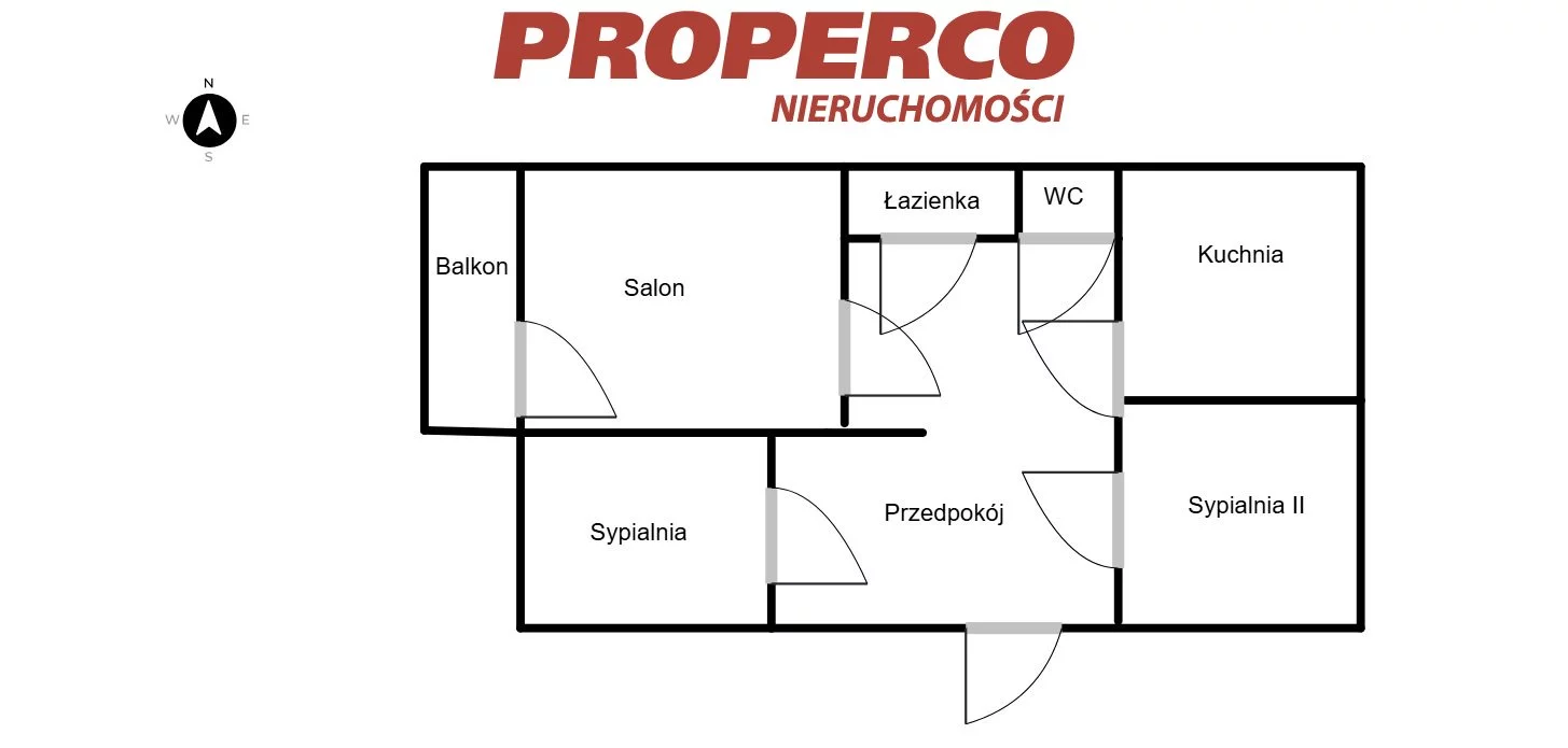 3 pokoje, mieszkanie 63,52 m², piętro 4, oferta nr , PRP-MS-75207, Jędrzejów, Jana III Sobieskiego