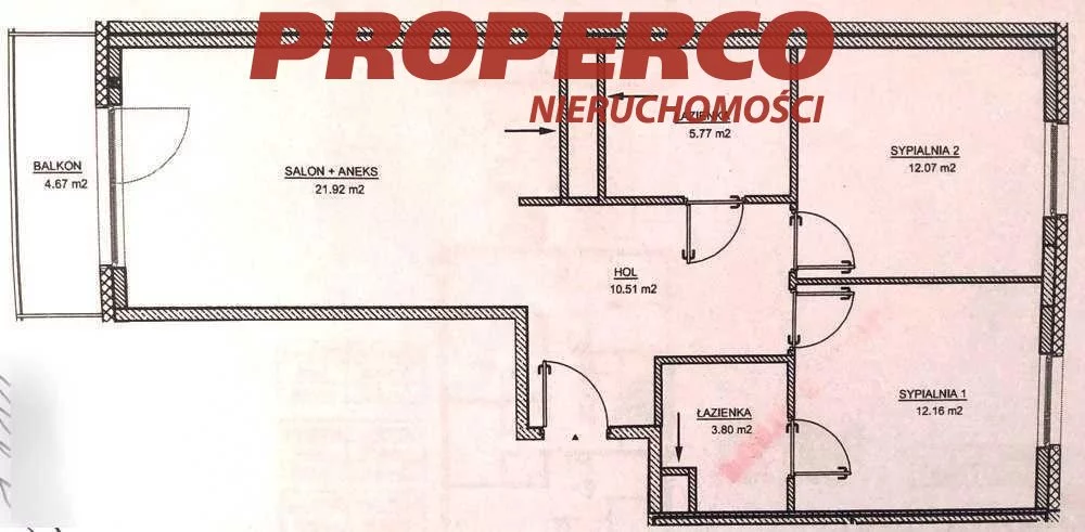 3 pokoje, mieszkanie 67,87 m², piętro 1, oferta nr , PRP-MS-75322-3, Warszawa, Wola, Wola, Jana Kazimierza