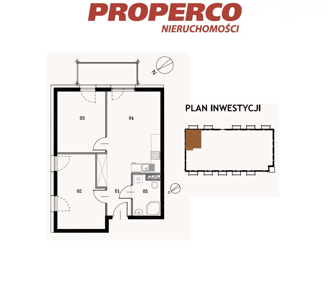 3 pokoje, mieszkanie 49,62 m², piętro 1, oferta nr , PRP-MS-73519, Jędrzejów