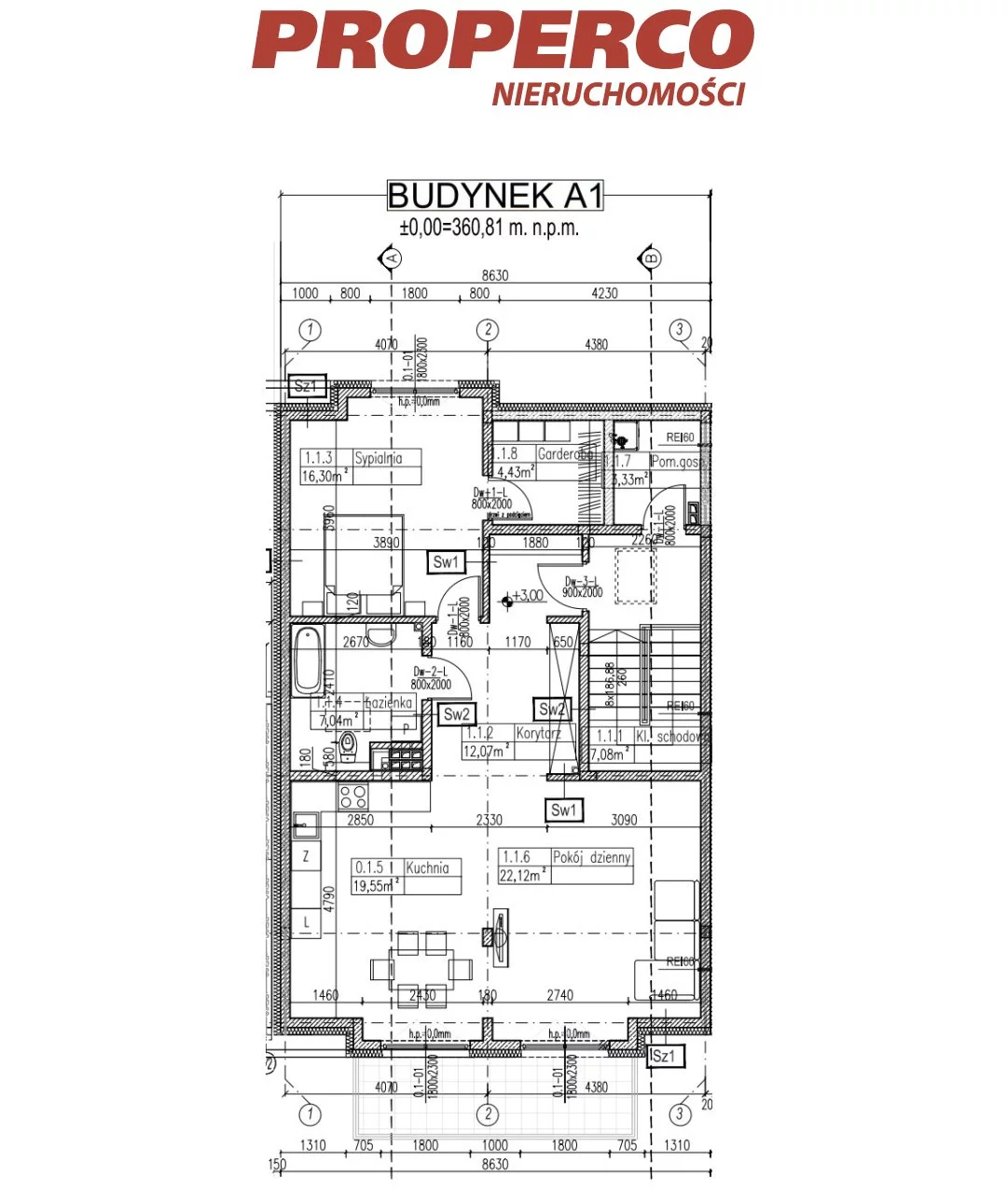 3 pokoje, mieszkanie 100,00 m², piętro 1, oferta nr , PRP-MS-71181, Kielce