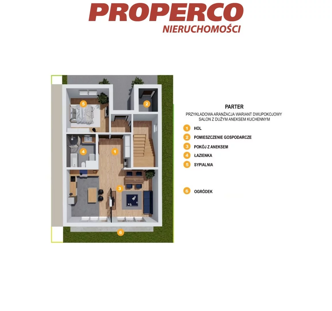 3 pokoje, mieszkanie 74,00 m², parter, oferta nr , PRP-MS-71164, Masłów Pierwszy