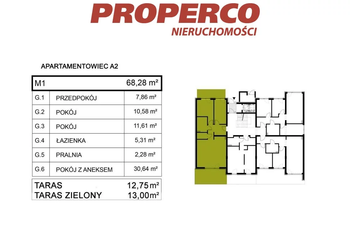 3 pokoje, mieszkanie 67,58 m², parter, oferta nr , PRP-MS-74241, Pińczów