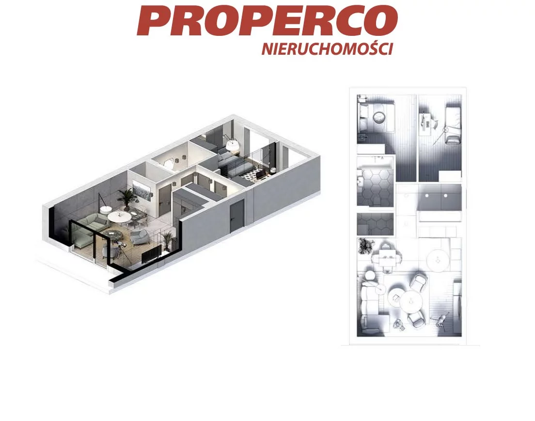 3 pokoje, mieszkanie 67,58 m², parter, oferta nr , PRP-MS-74241, Pińczów