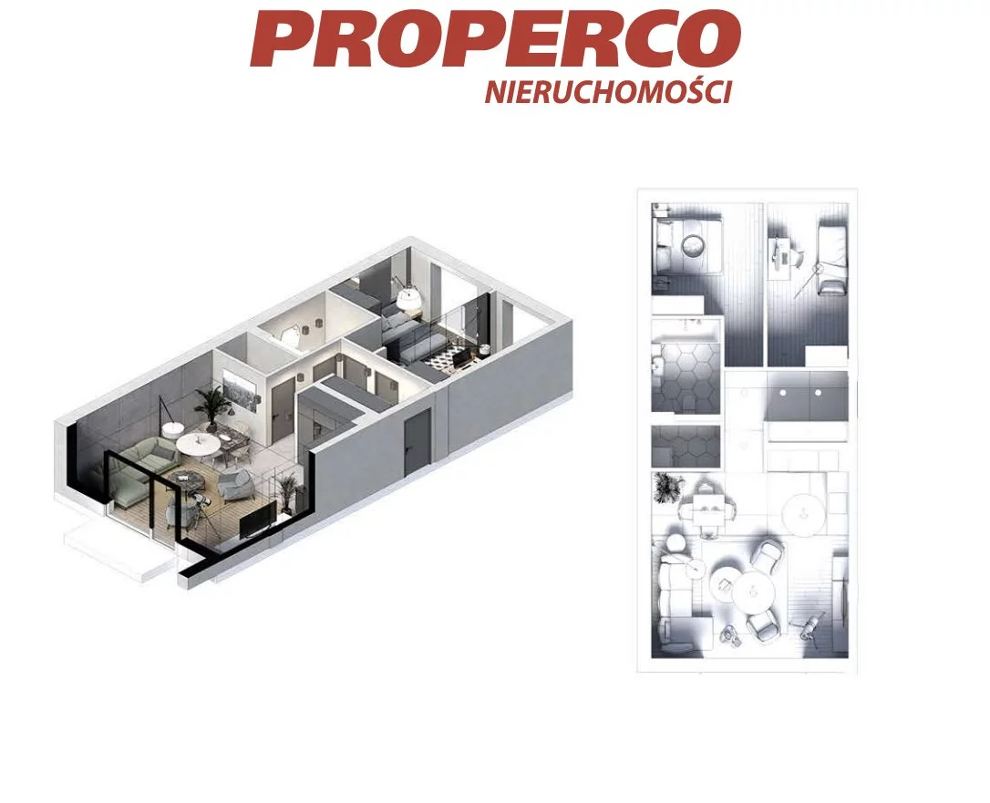 3 pokoje, mieszkanie 67,90 m², piętro 1, oferta nr , PRP-MS-74243, Pińczów