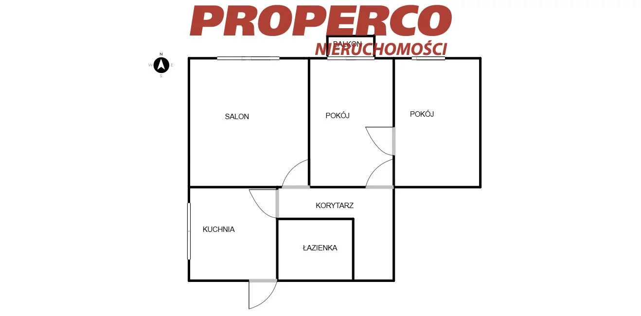 3 pokoje, mieszkanie 46,60 m², piętro 9, oferta nr , PRP-MS-74113, Kielce, KSM, Sandomierska