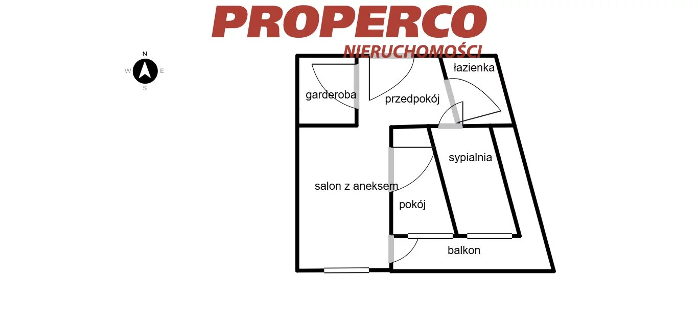 3 pokoje, mieszkanie 53,86 m², piętro 5, oferta nr , PRP-MS-74686, Kielce, Barwinek, Starowapiennikowa