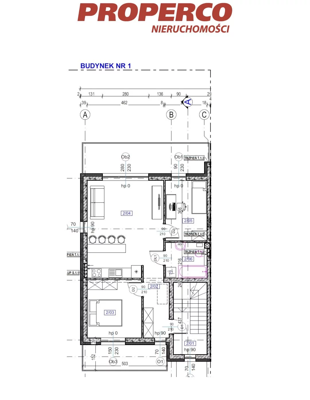 3 pokoje, mieszkanie 66,67 m², piętro 1, oferta nr , PRP-MS-73765, Trzcianki