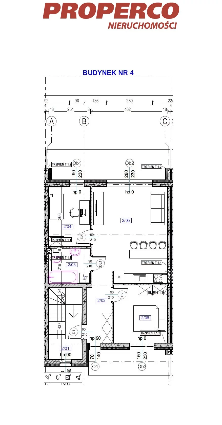 3 pokoje, mieszkanie 66,67 m², piętro 1, oferta nr , PRP-MS-73771, Trzcianki
