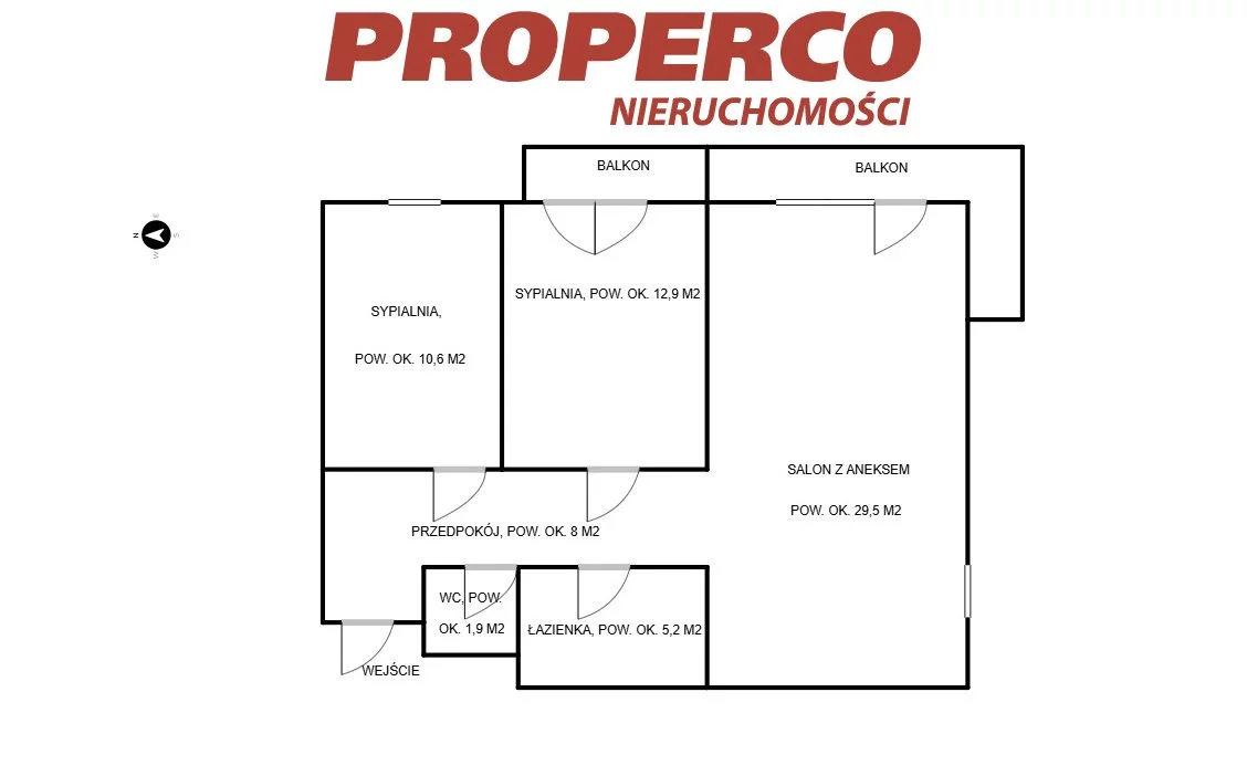 3 pokoje, mieszkanie 65,92 m², piętro 3, oferta nr , PRP-MS-75179, Kielce, Sady, Warszawska