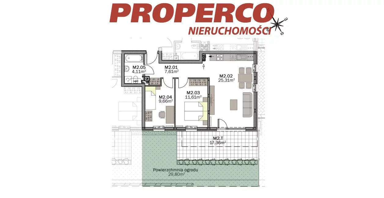3 pokoje, mieszkanie 58,30 m², parter, oferta nr , PRP-MS-71091, Kielce, Baranówek, Żółkiewskiego