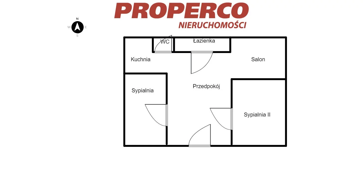 3 pokoje, mieszkanie 59,27 m², piętro 2, oferta nr , PRP-MW-75551, Kielce, Podkarczówka