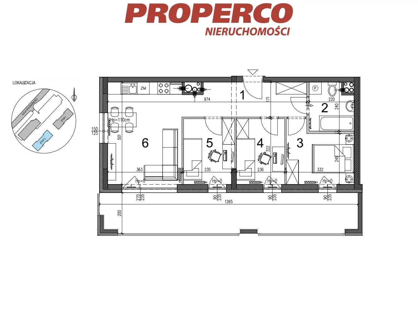 4 pokoje, mieszkanie 56,65 m², piętro 9, oferta nr , PRP-MS-73734, Kielce, KSM, Aleja Solidarności