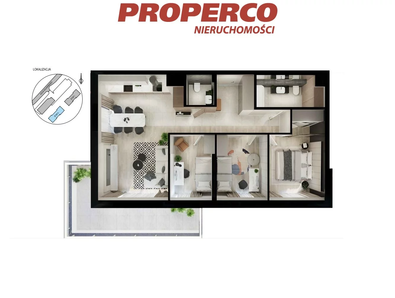 4 pokoje, mieszkanie 75,90 m², piętro 6, oferta nr , PRP-MS-73721, Kielce, KSM, Aleja Solidarności