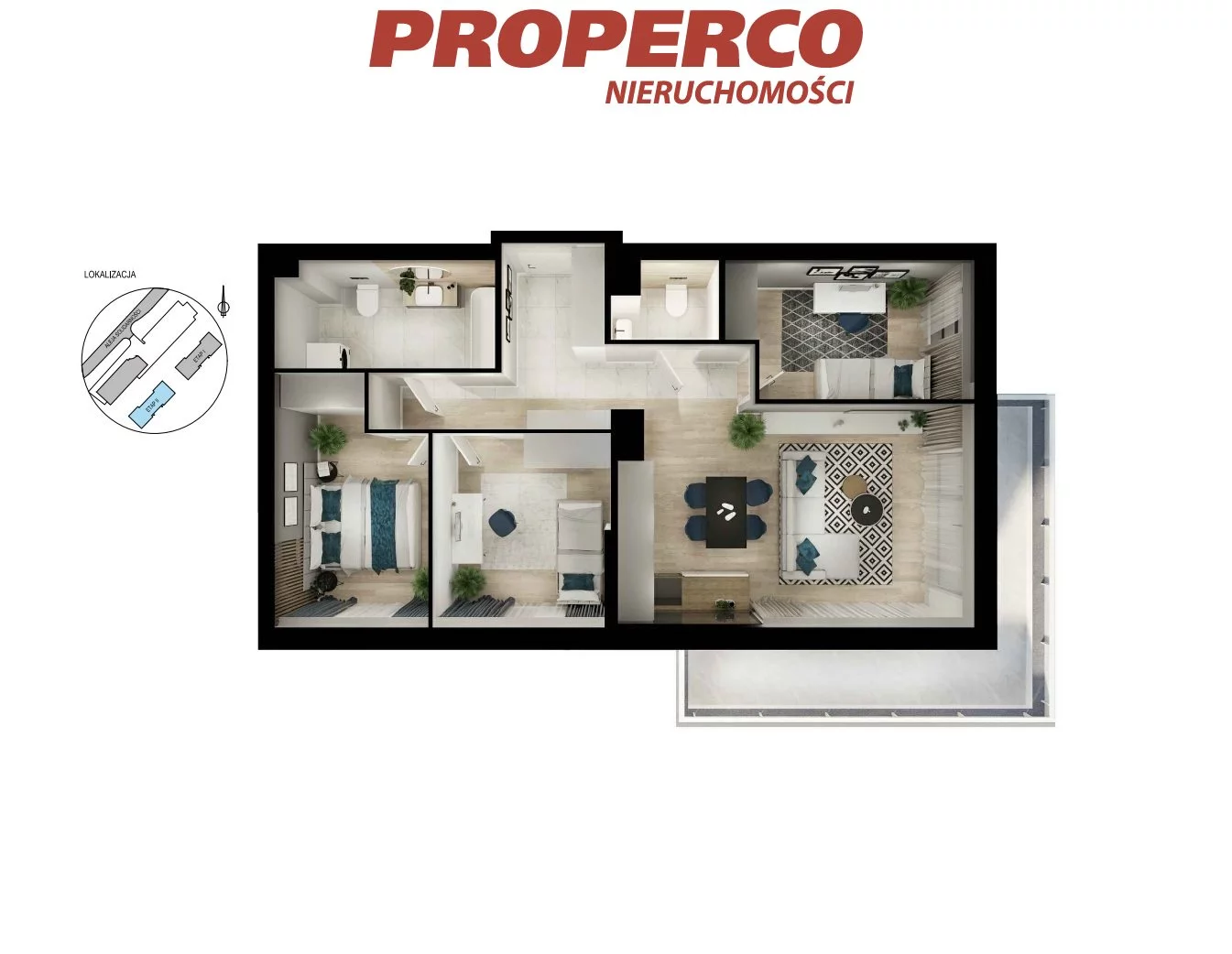 4 pokoje, mieszkanie 78,20 m², piętro 7, oferta nr , PRP-MS-73768, Kielce, KSM, Aleja Solidarności
