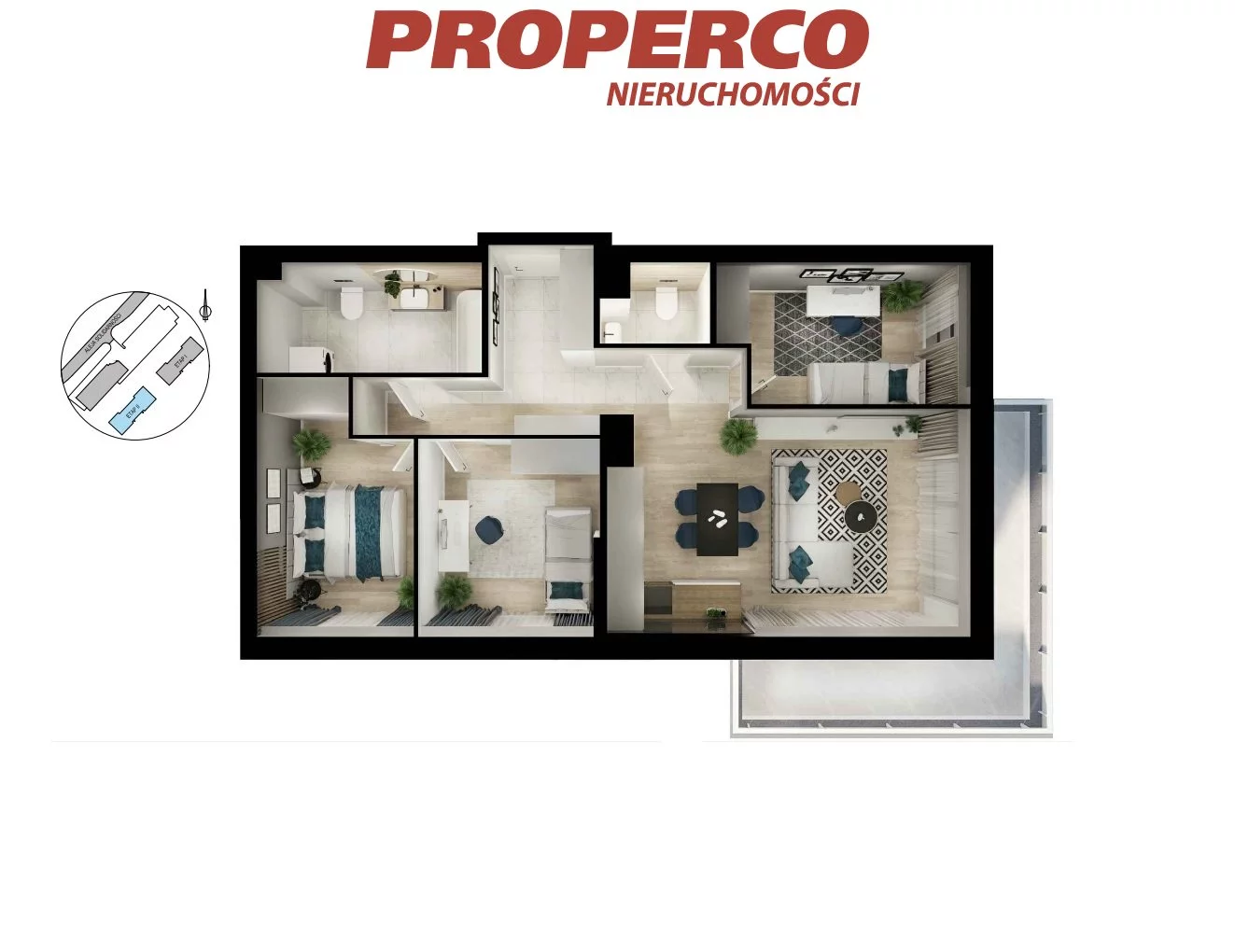 4 pokoje, mieszkanie 78,20 m², piętro 3, oferta nr , PRP-MS-73748, Kielce, KSM, Aleja Solidarności