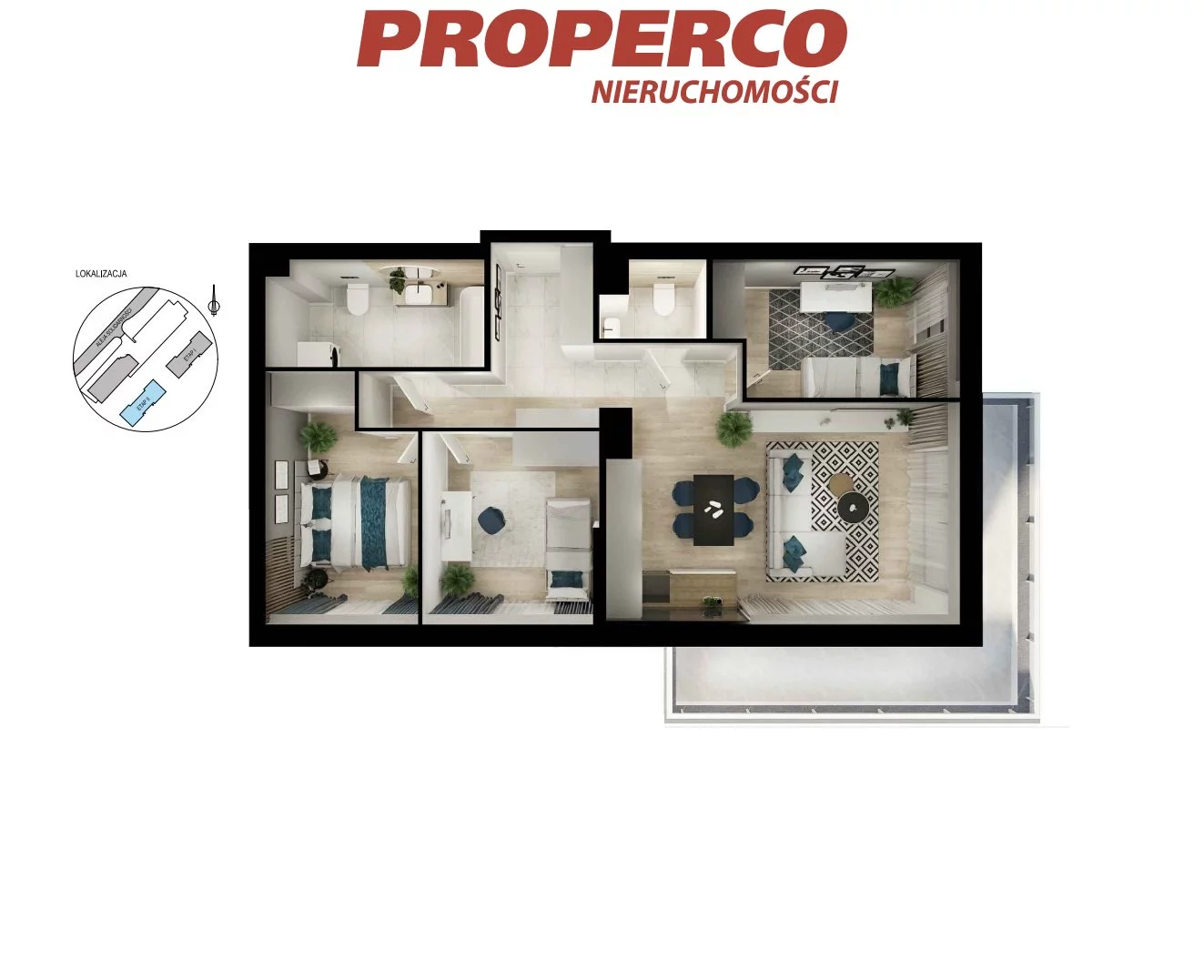 4 pokoje, mieszkanie 78,20 m², piętro 4, oferta nr , PRP-MS-73751, Kielce, KSM, Aleja Solidarności