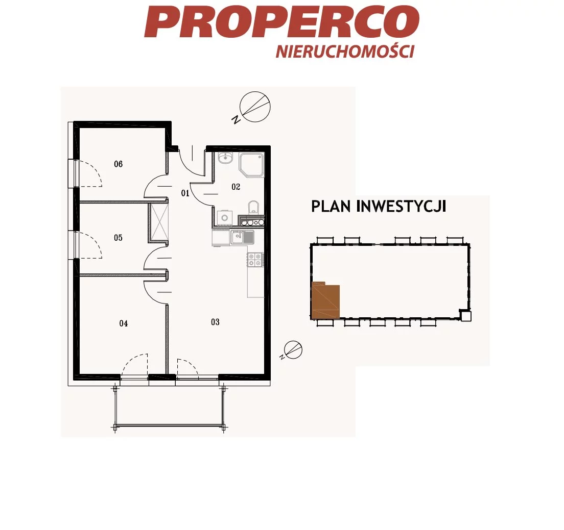 4 pokoje, mieszkanie 49,30 m², piętro 4, oferta nr , PRP-MS-73599, Jędrzejów